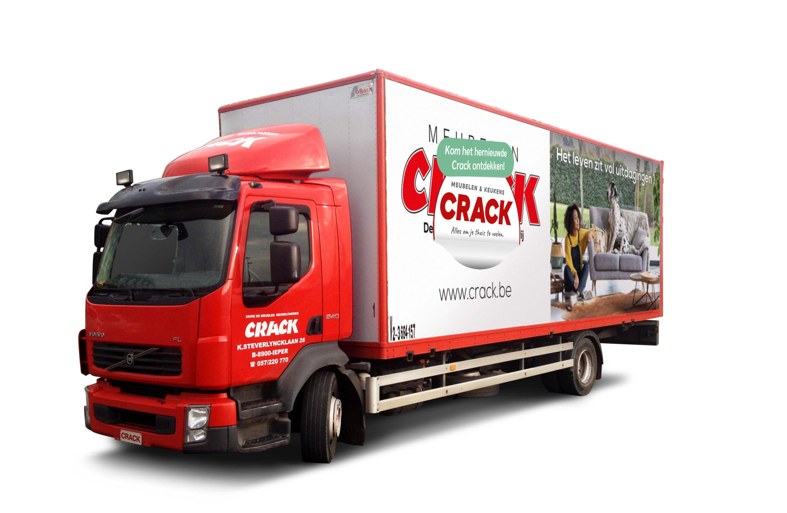 Vrachtwagen Meubelen en Keukens Crack