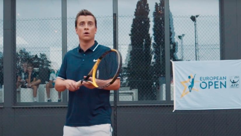 Niels Destadsbader Euroepen Open tennis video