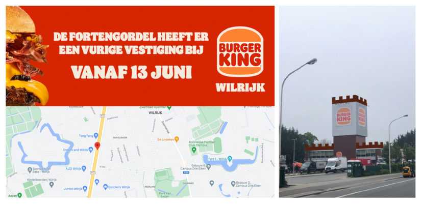 AB communicatie Anders Bekeken Waregem Creatief concept Burger King nieuwe vestiging